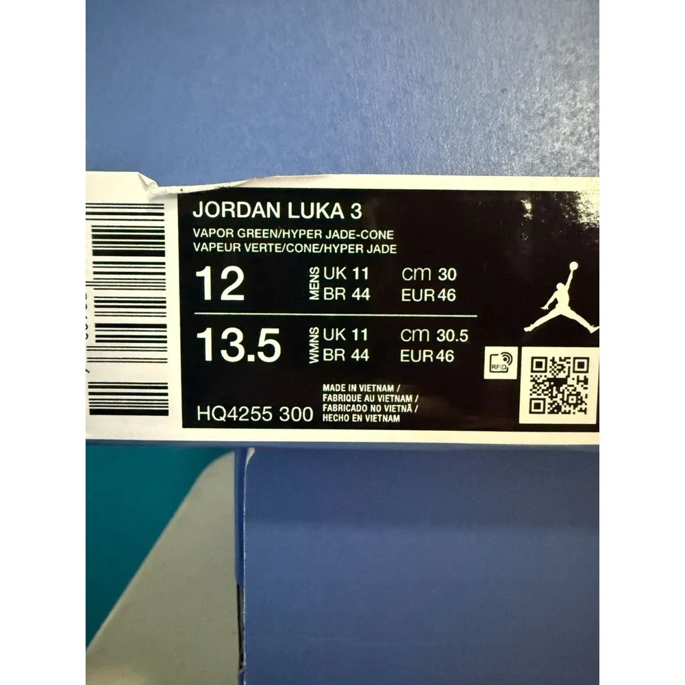 Jordan Luka 3 Vapor‎ Green/Jade-Orange Gradient Sneakers Size 12